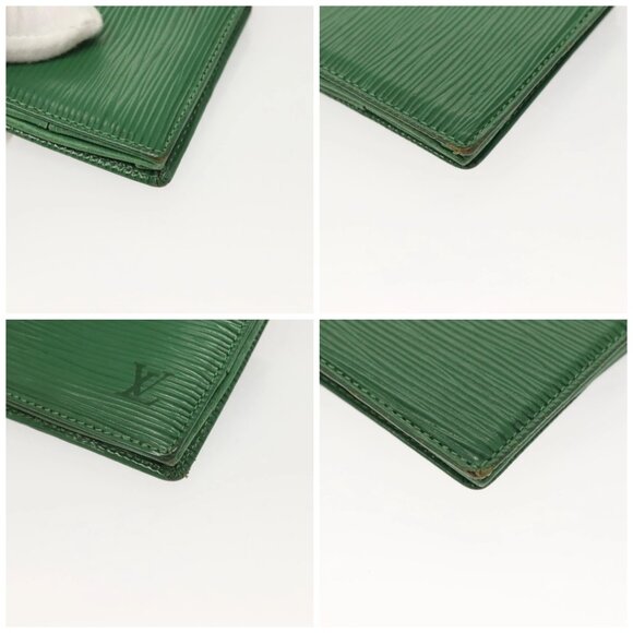 LOUIS VUITTON Epi Porte Monnaie Boite Coin Purse Green - Picture 15 of 15